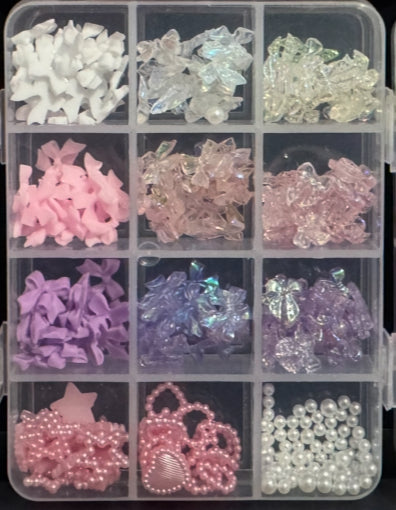 Acrylic Lid Charms - PINK and PURPLE charms
